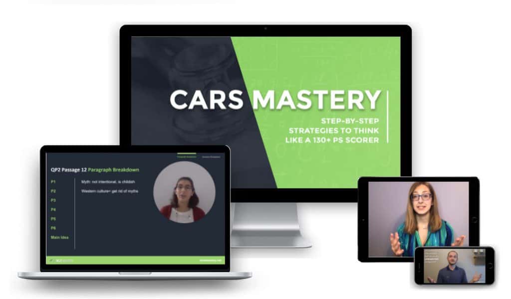 MCAT CARS Strategy Course Mockup