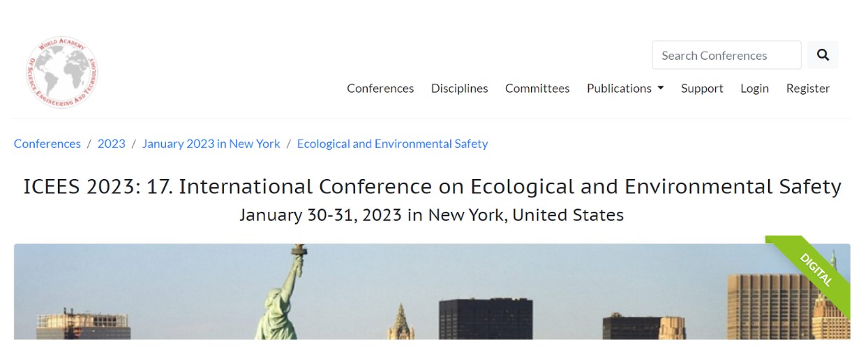 Ecological And Environmental Safety Conference 2023
