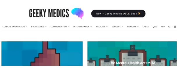 Geeky Medics Online Resources for Pre-med Students 