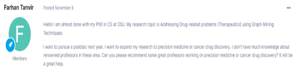 Grad Cafe Online Forum About Cancer Drug Discovery
