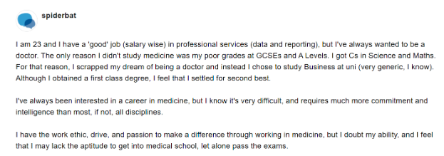 Student Room Online Forum About Medical School Demands and Qualifications