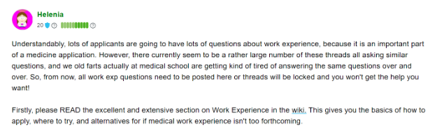 Student Room Online Forum About Work Experience and Volunteer Work