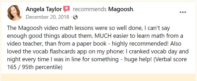 Magoosh MCAT Courses Facebook Review 1