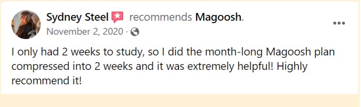Magoosh MCAT Courses Facebook Review 4