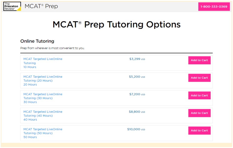 Other The Princeton Review MCAT Targeted Private Tutoring
