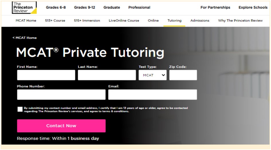 The Princeton Review MCAT Private Tutoring