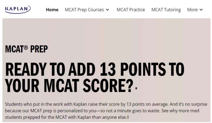 Kaplan MCAT Prep Course