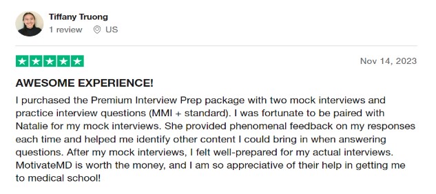 Motivate Md Personal Statement Editing Service Review
Source: Trustpilot