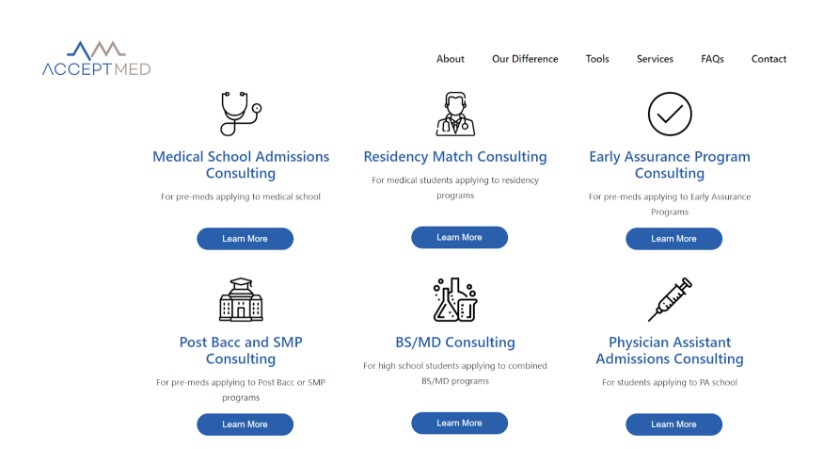 Acceptmed Medical School Admissions Counseling Services
