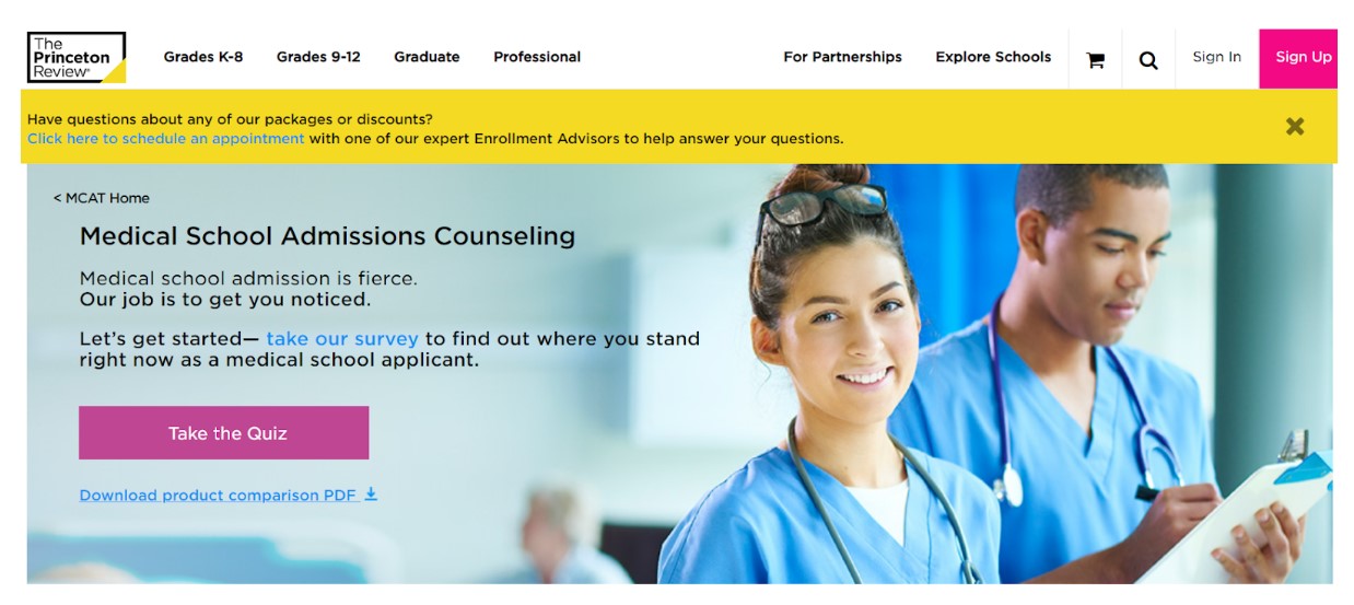 he Princeton Review Admissions Counseling Services