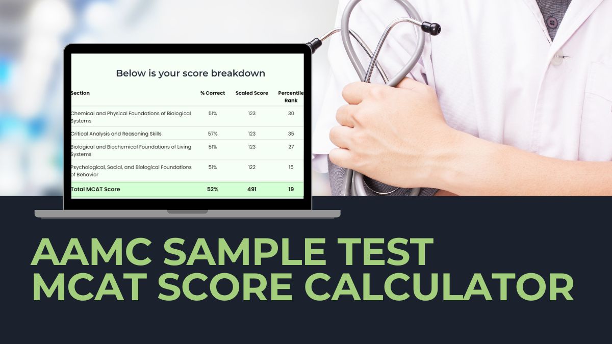 Free AAMC Sample Test Score Calculator – MedLife Mastery