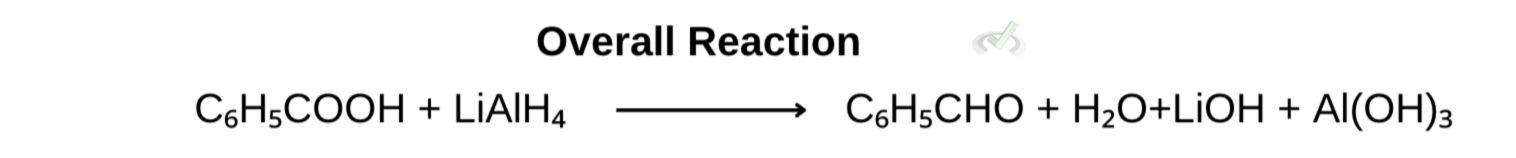 Overall Reaction Of Benzoic Acid To Benzaldehyde