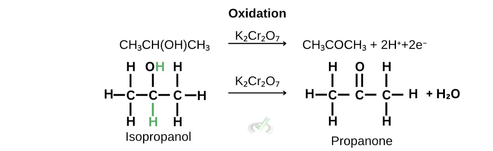 Oxidation Of Isopropanol To Propanone