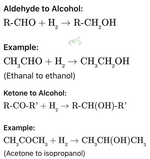 Reduction Of Aldehydes And Ketones