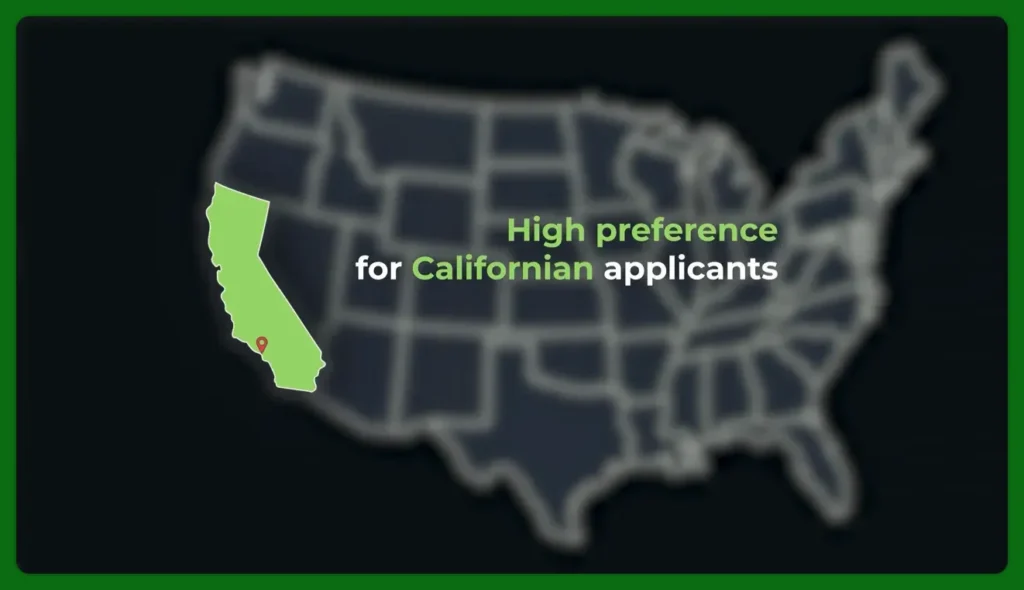 California In State Preference Map