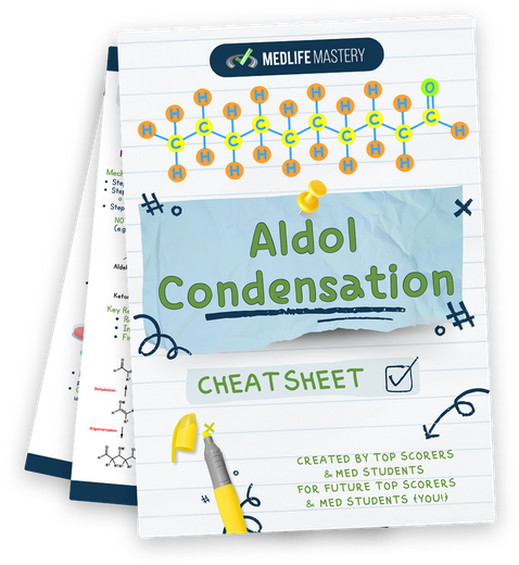 MCAT Aldol Condensation Cheat Sheet
