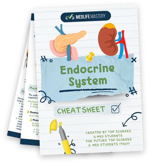 MCAT Endocrine System Cheat Sheet