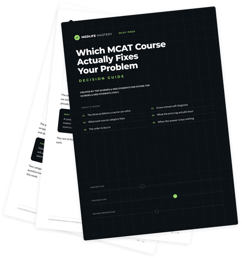 Which MCAT Course Actually Fixes Your Problem