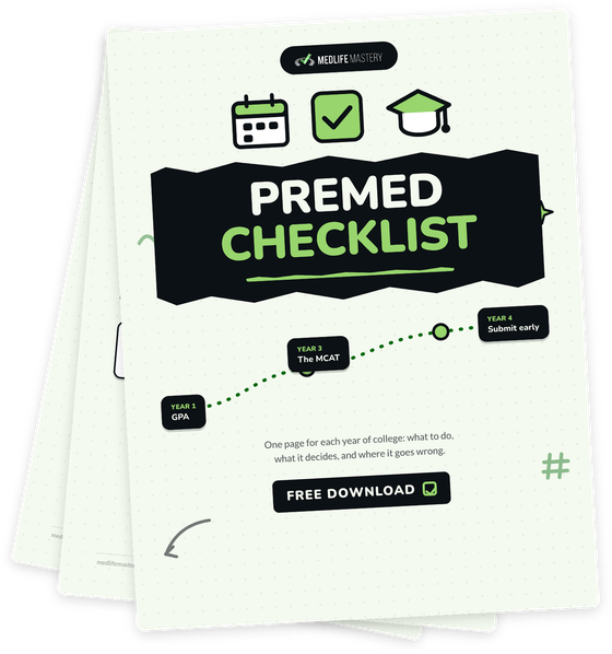 The Four Year Premed Checklist