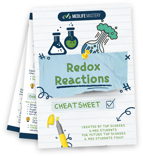 Stoichiometric Balancing of Redox Reactions - MCAT Content 1 MCAT Redox Reactions Cheat Sheet