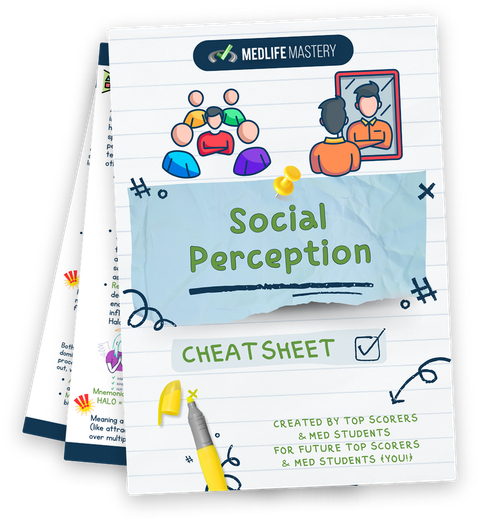 MCAT Social Perception Cheat Sheet
