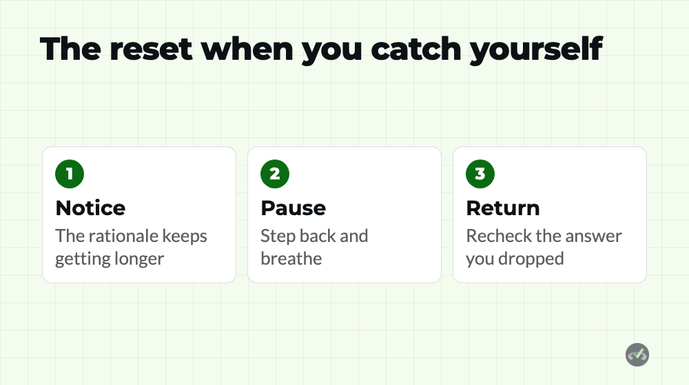 Overthinking CARS? 2 Bad Habits Keeping Your MCAT CARS Score Low 3 A three-step reset for overthinking CARS: notice, pause, return